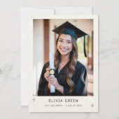 Invitation Bravo à la main pour la Grad Grad Graduation (Dos)