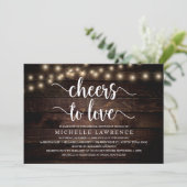 Invitation Bravo à l'amour, Fête des mariées rustique (Debout devant)