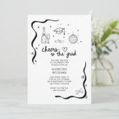 Invitation Bravo à l'invitation de Grad Graduation (Debout devant)