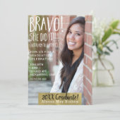 Invitation Bravo Elle L'A Fait Magazine Photo Diplôme (Debout devant)