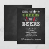 Invitation Bravo et bière artisanale Fête Invitation. (Devant / Derrière)