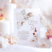 Invitation Bravo pour aimer Boho Pampas Fête des mariées en h