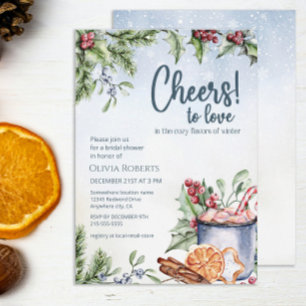 Invitation Bravo pour aimer la Fête des mariées d'hiver de ca