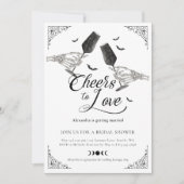 Invitation Bravo pour aimer Squelette main Fête des mariées g (Devant)