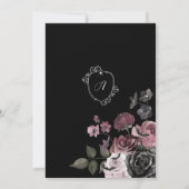 Invitation Bravo pour aimer Squelette main Fête des mariées g (Dos)