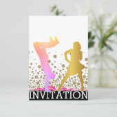 Invitation Break Dance School Dico Hip hop Vip Rose Ombre (Debout devant)