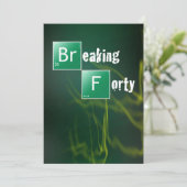 Invitation Breaking 40 fête d'anniversaire (Debout devant)