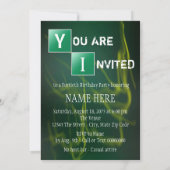 Invitation Breaking 40 fête d'anniversaire (Dos)