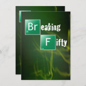 Invitation Breaking 50th Birthday Party (Devant / Derrière)