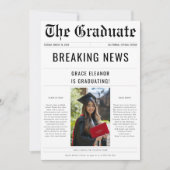 Invitation Breaking News Graduation 2025 Photo du journal (Devant)
