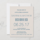 Invitation Breaking Waves Beach Couple Wedding shower (Dos)