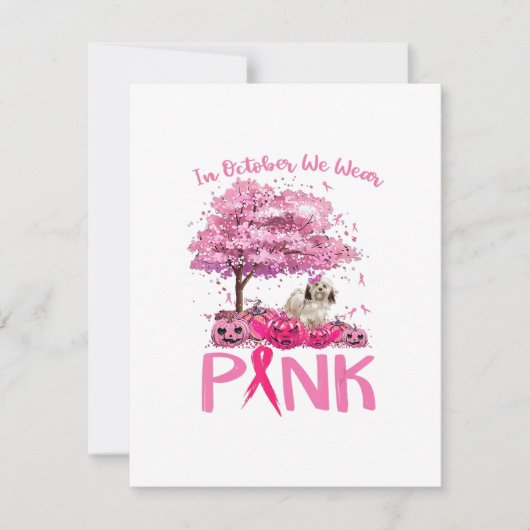 Invitation Breast Cancer Awareness October We Wear Pink With (Devant)