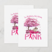 Invitation Breast Cancer Awareness October We Wear Pink With (Devant / Derrière)