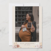 Invitation BRENNA Boho Arch Terracotta Palm Baby shower (Dos)