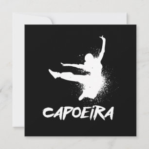 Invitation Brésil Capoeira Danse combat cadeau acrobatique