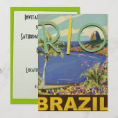 Invitation Brésil - Rio de Janeiro (Devant / Derrière)