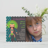 Invitation Brésil Samba Anniversaire de la fête photo invitat (Debout devant)