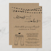 Invitation Brève avant de faire Couples nuptiale douche Invit (Devant / Derrière)