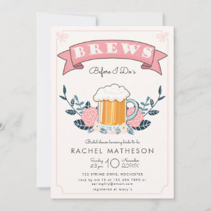 Invitation Brève avant la fête de bachelorette