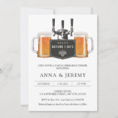Invitation Brève avant que je ne sois Bière Dîner de répétiti (Devant)