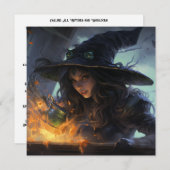 Invitation 🔮 🍹 "Brew & Crew de sorcière" 🍹 (Devant / Derrière)