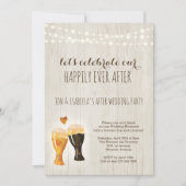 Invitation Brewery After Wedding Party Rustic Beer (Devant)