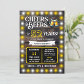 Invitation Brewery Surprise Cheers and Beers to 52 Years (Debout devant)