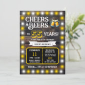 Invitation Brewery Surprise Cheers and Beers to 55 Years (Debout devant)