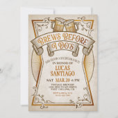 Invitation Brews Before I Do's Bachelor Party (Devant)