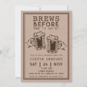 Invitation Brews Before I Do's Bachelor Party Brewery  (Devant)