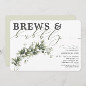 Invitation Brews & Bubbly Faded Greenerife (Devant / Derrière)