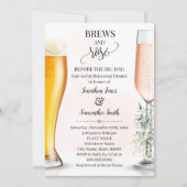 Invitation Brews & Rose avant la grande journée de répétition (Devant)
