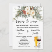 Invitation Brews & Wine Before I do Winter Couples Shower (Devant)