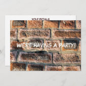 INVITATION BRICKS (Devant / Derrière)