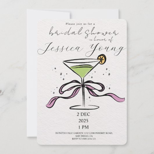 Invitation Bridal Bash & Cocktail Call (Devant)
