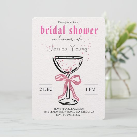 Invitation Bridal Bash & Cocktail Call (Debout devant)