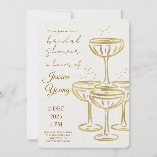 Invitation Bridal Bash & Cocktail Call (Devant)