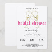 Invitation Bridal Bash & Cocktail Call bridal (Devant / Derrière)