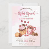 Invitation Bridal brunch baies de café chocolat (Devant)