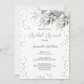 Invitation Bridal Brunch Gold Stars  (Devant)