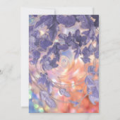 INVITATION BRIDAL HOLOGRAPH MODERNE LEAFS WREATH QR LOGO (Dos)