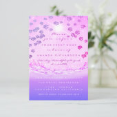 Invitation Bridal Océan Rose Sweet 16ème Vagues de Confetti F (Debout devant)