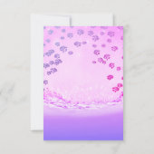 Invitation Bridal Océan Rose Sweet 16ème Vagues de Confetti F (Dos)