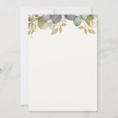 Invitation Bridal Shower Autumn Leaves Wedding Dress Elegant (Dos)