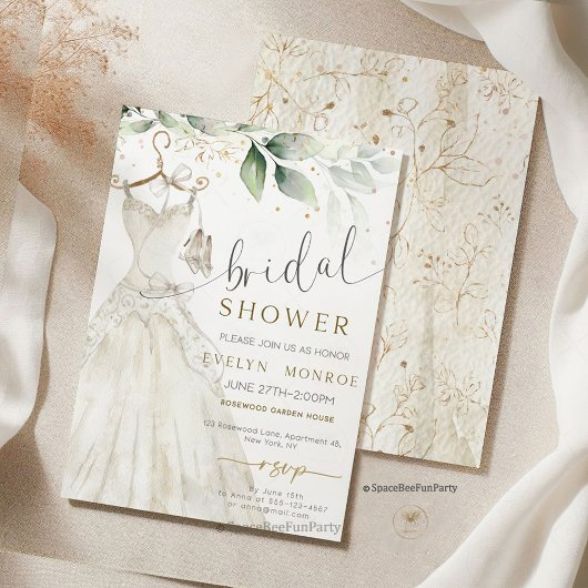 Invitation Bridal shower Bachelorette Party  Brunch Sage