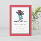 Invitation BRIDAL SHOWER | Holiday Christmas Winter Invitatio (Debout devant)