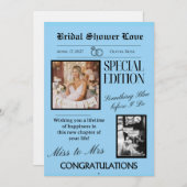 Invitation BRIDAL SHOWER LOVE CARD (+Download option) (Devant / Derrière)