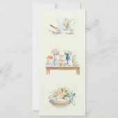 Invitation Bridal Shower Tea Party Menu  (Dos)