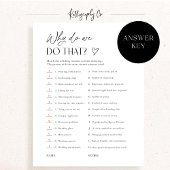 Invitation Bridal Shower Wedding Customs Matching Game Card