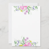 Invitation Bridal shower with wildflowers Pink Colors (Dos)